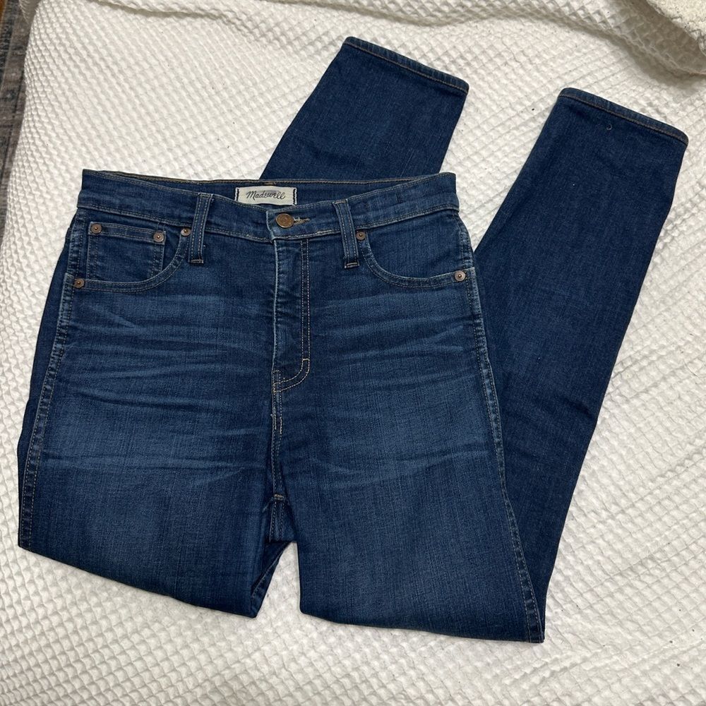 Madewell 10" High-Rise Skinny Jeans in Hayes Wash | Size 26 - Picture 1 of 6